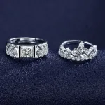 anneau couronne pour couple