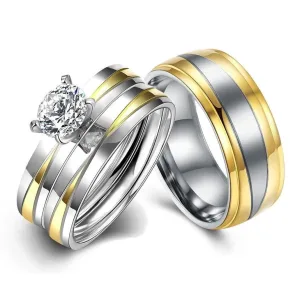 Bague Couple Acier Inoxydable
