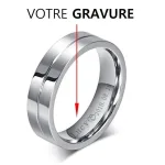 bague couple avec initiales