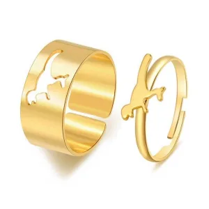 Bague Couple Dinosaure