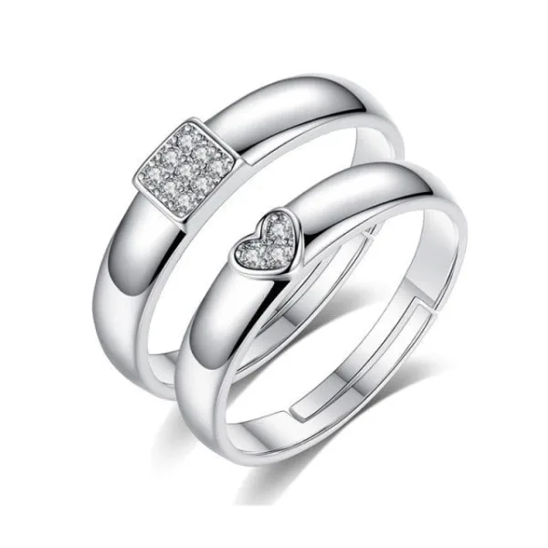 Bague Couple Duo en Argent