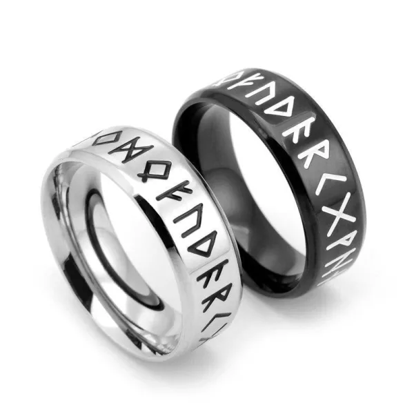 Bague Couple Runes Viking