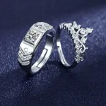 bague couronne amoureux