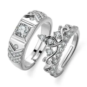 Bague Couronne Couple