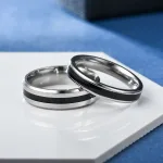 bague de couple en argent