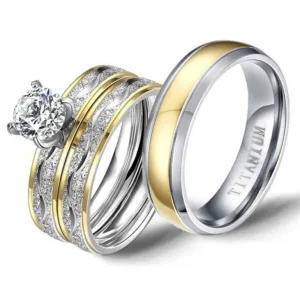 Bague Duo Couple en Or