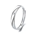 bague en argent design couple