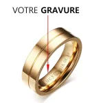 bague en or couple personnalisable
