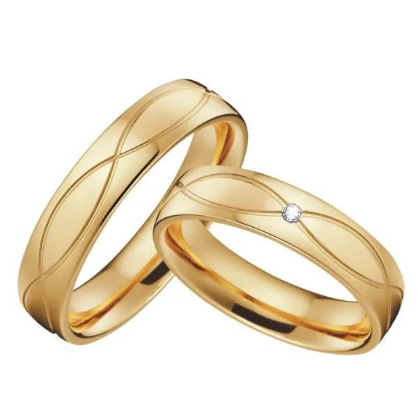 Bague Fiançailles Gravure Infini