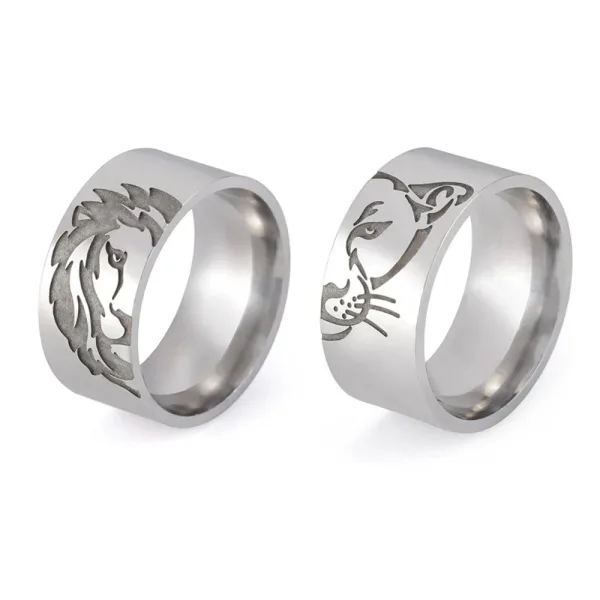 Bague Lion et Lionne