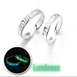 Bague Player 1 Player 2 (Lumineuse)