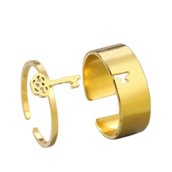 bague symbole clé couple