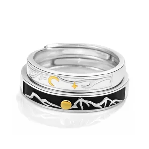 Bagues Mer et Montagne Assorties