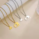 bijou en argent éléphant familial