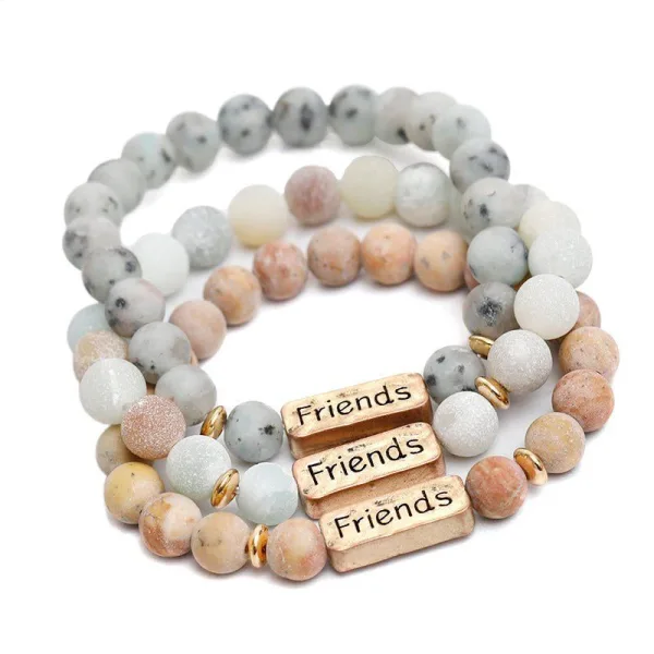 Bracelet Amitié Pierre Naturelle