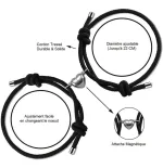 bracelet assorti couple magnétique