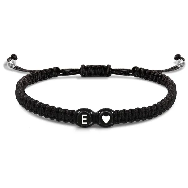 Bracelet Cordon Lettre Perle