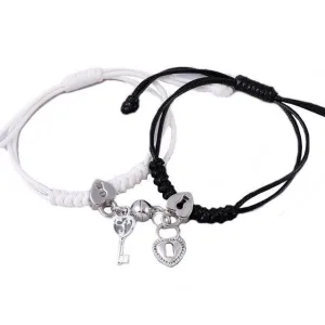 Bracelet Couple Clé et Cadenas