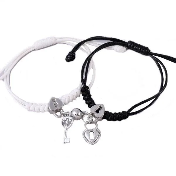 Bracelet Couple Clé et Cadenas