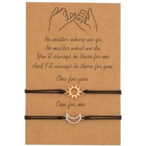Bracelet Couple Lune Soleil
