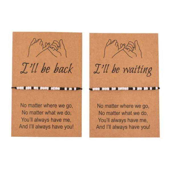 Bracelet Couple Message en Morse