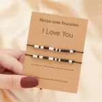 bracelet couple message morse