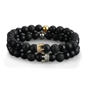 Bracelet Couple Noir