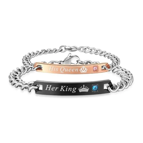 Bracelet Her King His Queen