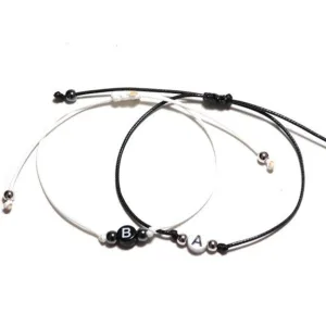 Bracelet Initiale Cordon