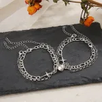 bracelet magnétique pour amoureux punk
