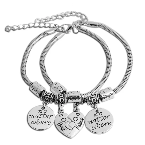 Bracelet Meilleure Amie (Argent)