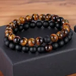 bracelet onyx pour amoureux