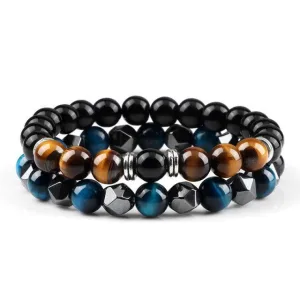 Bracelet Pierre Noire Brillante