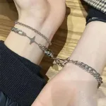 bracelet punk couple avec aimants