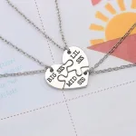 cadeau original collier puzzle 3 sisters