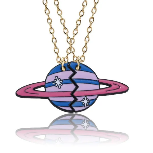 Collier 2 pièces (Planète)