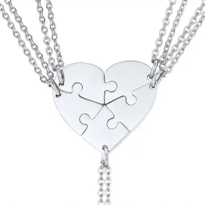 Collier avec 5 Cœurs Personnalisé