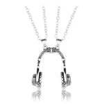 collier casque audio unique