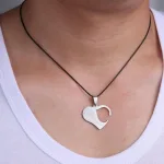 collier couple pendentif séparable