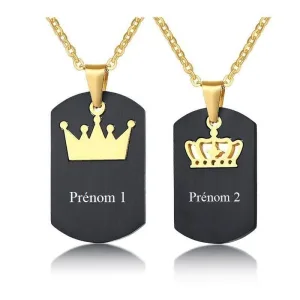 Collier Couple Personnalisé