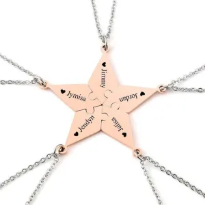Collier d'Amitié - pour 5 (Personnalisé)