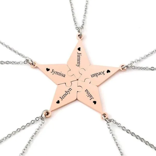 Collier d'Amitié - pour 5 (Personnalisé)