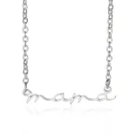 collier design lettre maman