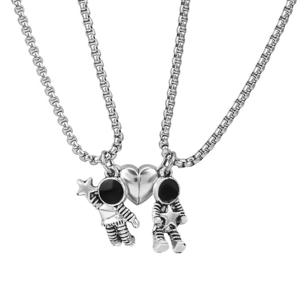 Collier Duo Couple Astronaute