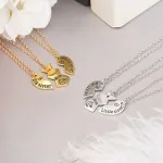 collier duo mère fille en or