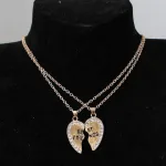 collier en argent amitié pour 2