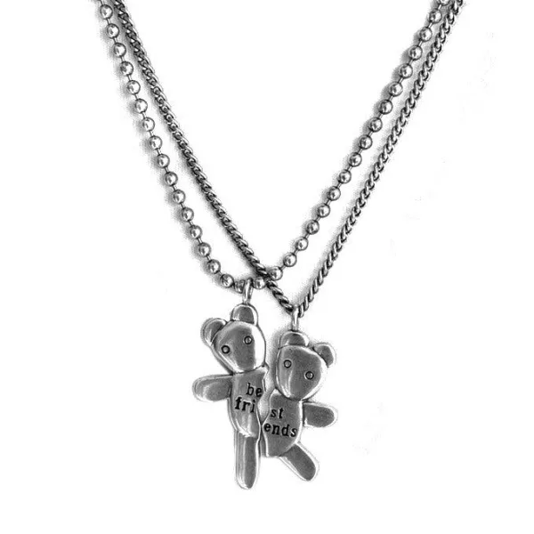 collier en argent nounours