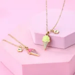 collier fantaisie cornet de glace
