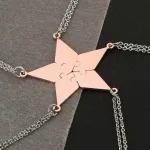 collier gravé pour amitié de cinq