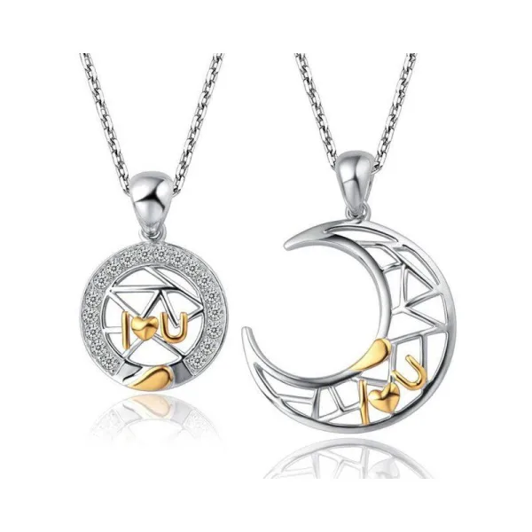 Collier Lune Soleil Amitié